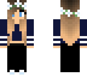 Blue Flower Girl | Minecraft Skin