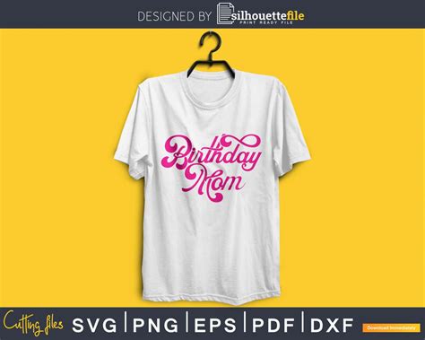 Birthday Mom Svg Design