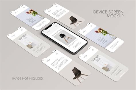 Premium PSD | Phone and Screen - UI UX App Presentation Mockup