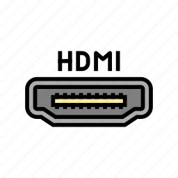 Hdmi, port, pc, full, hd icon - Download on Iconfinder