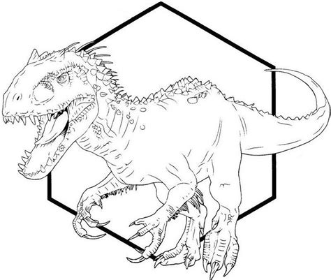 indominus rex dino coloring printable sheet | Dinosaur coloring pages, Indominus rex, Dinosaur ...