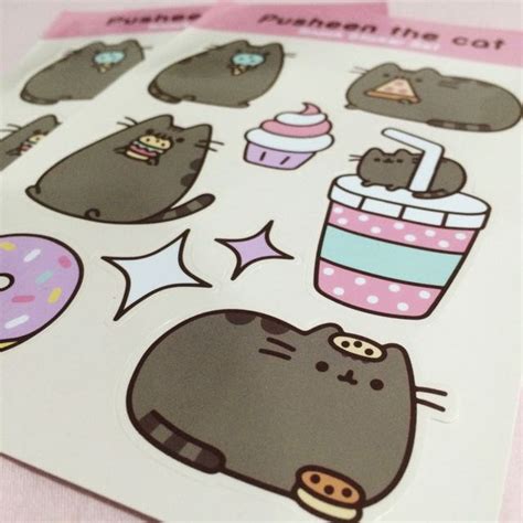 Authentic Pusheen Stickers (Pusheen Box), Hobbies & Toys, Stationery ...