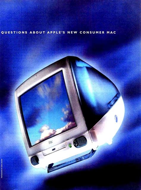 Print ad for the Apple iMac G3 (1998) : 90sdesign