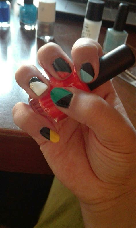 Black & Rainbow💅 Nail Art, Rainbow, Nails, Black, Rain Bow, Finger Nails, Rainbows, Ongles ...