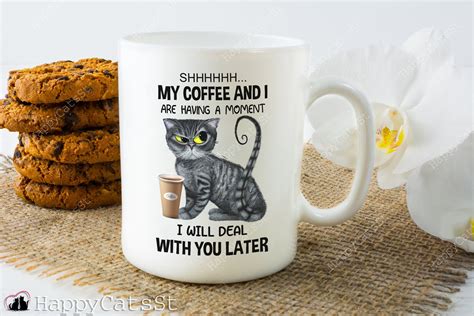 Funny Cat Coffee Mug Funny Cat Mug Black Cat Gift Cat Owner | Etsy