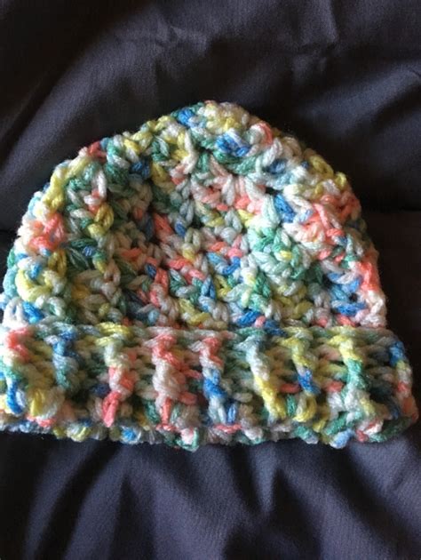 Crochet Ribbed Baby Hat (3-6 months)includes a free gift