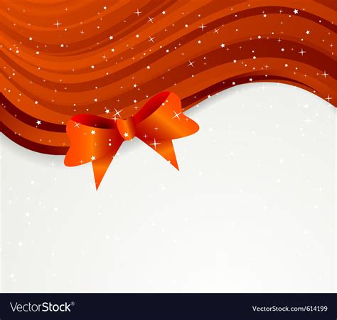 Background with red bow Royalty Free Vector Image