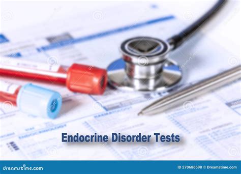 Endocrine Disorder Tests Testing Medical Concept. Checkup List Medical ...