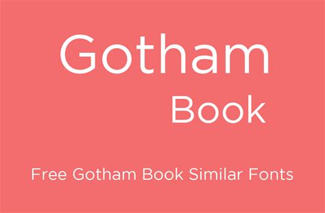 Gotham Book Font Free - Dafont Free