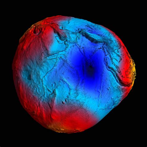 Peter Household - things that have interested me: Geoid image released by ESA - sailing uphill ...