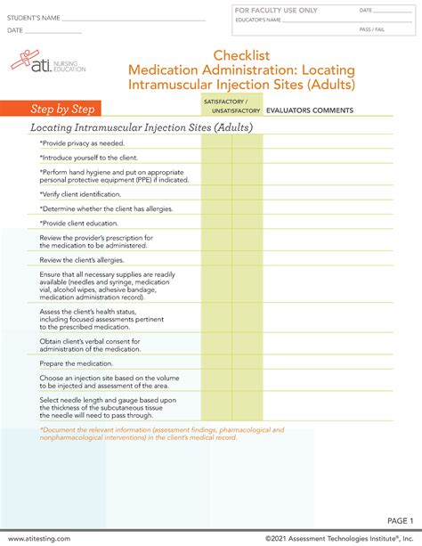 Ati Medication Administration Locating Intramuscular Injection Sites ...