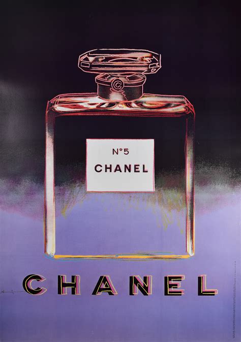 Chanel No. 5 Poster Purple Black Andy Warhol | Modernism