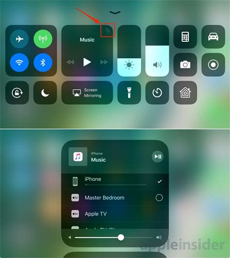 Reminder: Apple includes a tiny AirPlay toggle in iOS 11's Control Center for iPhone and iPad ...