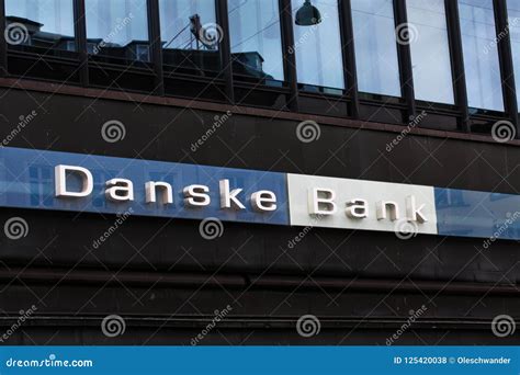 Danske Bank Logo on Front of Branch. Danske Bank is the Largest Bank in ...