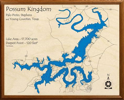 Discovering The Beauty Of Possum Kingdom Lake Map In 2023 - Map Of Europe