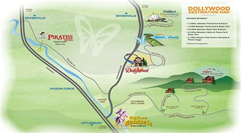 Plan Your Dollywood Trip | Park resorts, Map, Water park