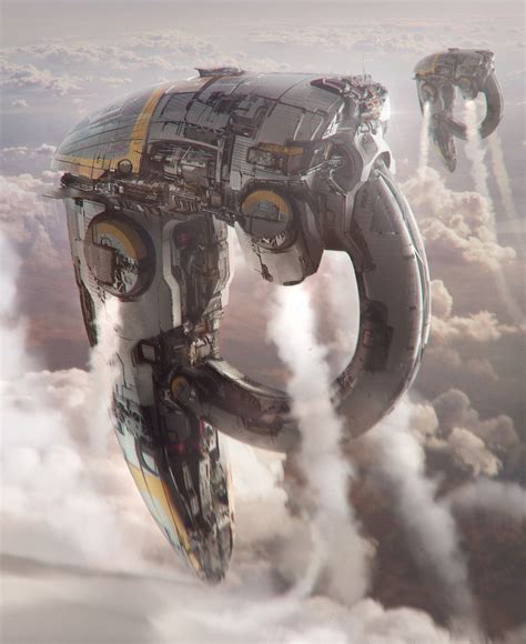 floating town Alien Spaceship, Spaceship Design, Arte Sci Fi, Sci Fi Art, Space Ship Concept Art ...