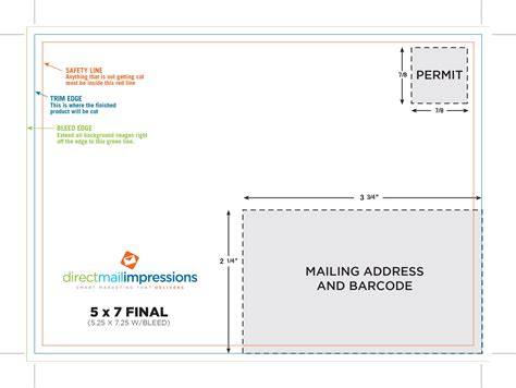 5X7 Envelope Address Template