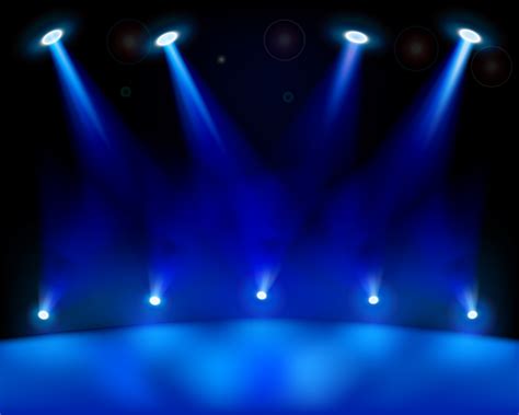 Stage Lighting, Blue, Stage, Light Background Image for Free Download