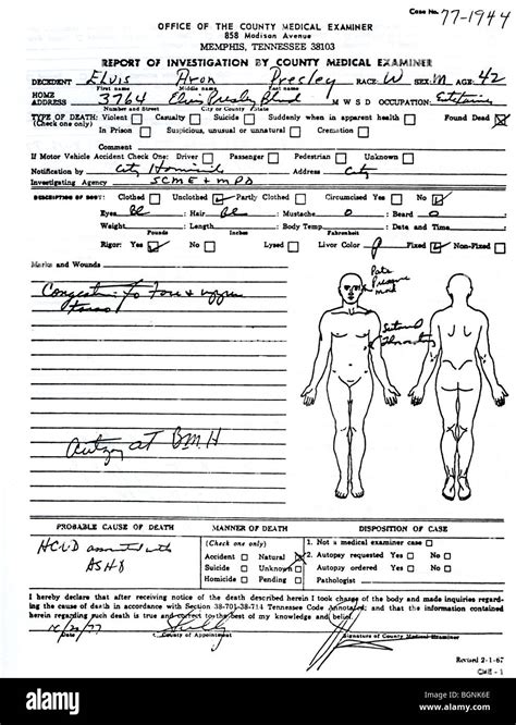 Autopsy Photos Of Elvis Presley