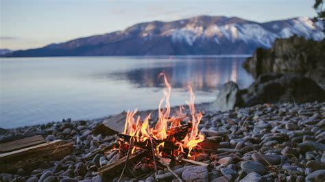 nature, Fire, Rock, Mountain, Lake Wallpapers HD / Desktop and Mobile ...