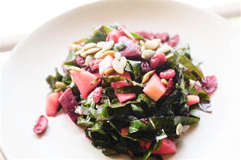 Collard Greens Salad with Apples, Beets and Pepitas (Vegan) | Simplicity Relished