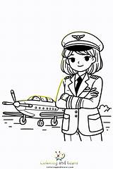 Pilot Coloring Pages  Coloringandlearncom In 2024 Airplane coloring sketch template