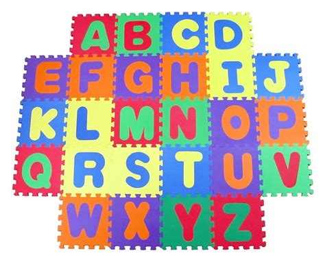 Alphabet Foam Mat - It's great to soften hard floors but even better in ...