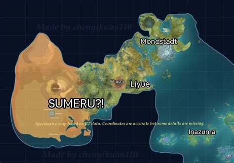 [RUMOR] Ukuran Map Sumeru Genshin Impact Lebih Besar dari Mondstadt dan ...