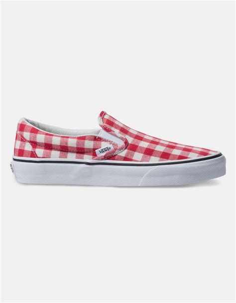 Vans Classic Slip-on Women's Slip-ons (shoes) In Red - Save 59% - Lyst