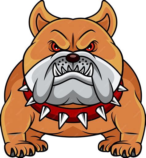 Bulldog cartoon | Vettore Premium