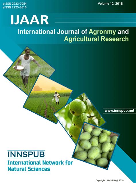 International Journal of Agronomy and Agricultural Research | IJAAR