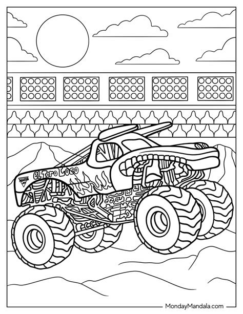 20 Monster Jam Coloring Pages (Free PDF Printables)