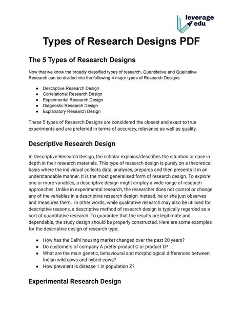 Descriptive Research Design Pdf - DaniellasrLawrence