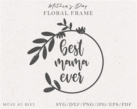 Best Mama Ever Svg, Mother's Day Svg Design for DIY Gift: Mom Shirt Svg, Mom Mug Svg, Mom ...