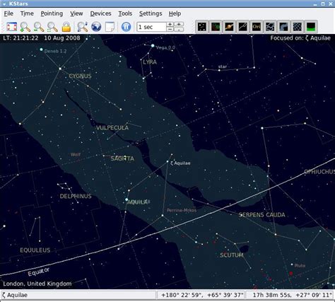 KStars - desktop planetarium for KDE - LinuxLinks