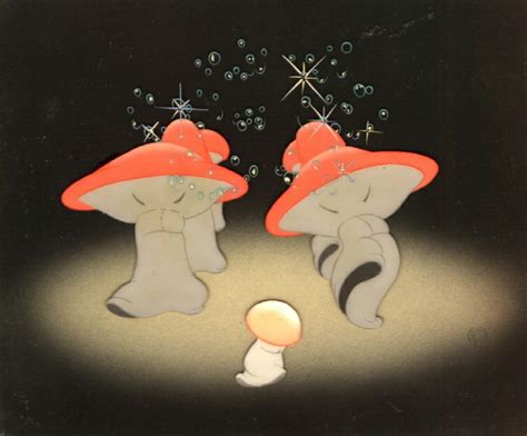 Production Cel of the Mushrooms from Fantasia | Fantasia - Art I Did Not Buy | Pinterest ...