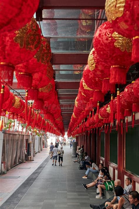 Decorations for the Chinese New Year. 19.01.2019 Chinatown, Singapore Editorial Photo - Image of ...