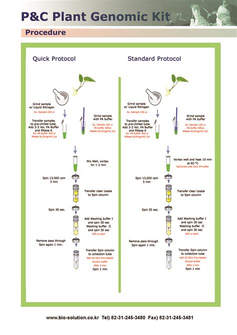 [MB110] P&C Plant Genomic DNA Extraction Kit | Biosolution