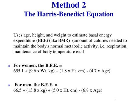 Globalrph Harris Benedict Equation - QLABOL