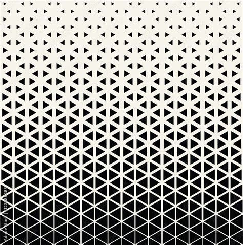 Vector Geometric Seamless Patterns Set Black And White