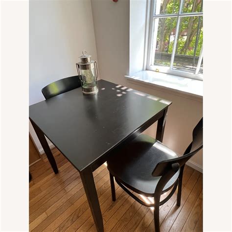 IKEA Lerhamn Dining Table Black - AptDeco