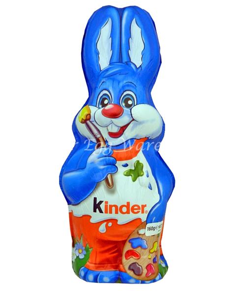 Kinder Blue Foil Easter Bunny 160g - Easter Egg Warehouse