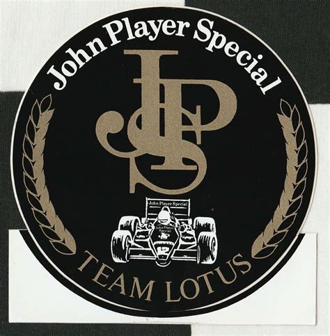 JOHN PLAYER SPECIAL JPS F1 TEAM LOTUS 98T 1986 SENNA ORIGINAL STICKER AUFKLEBER | Lotus, Senna ...