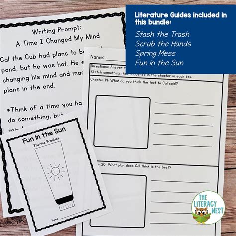 Book Companion Activities for Easy Readers BUNDLE - The Literacy Nest