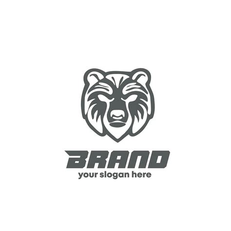 red bear logo design, bear logo icon 34068277 Vector Art at Vecteezy