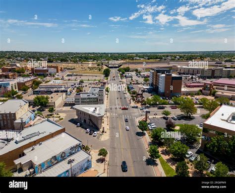 Pueblo, CO, USA - July 26, 2023: Aerial photo Downtown Pueblo Colorado ...