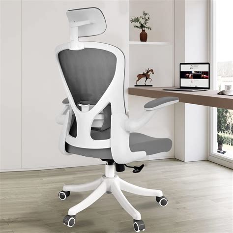 SICHY AGE Office Chair Ergonomic Office Chair Tilt Function Adjustable Headrest with Flip-Up ...