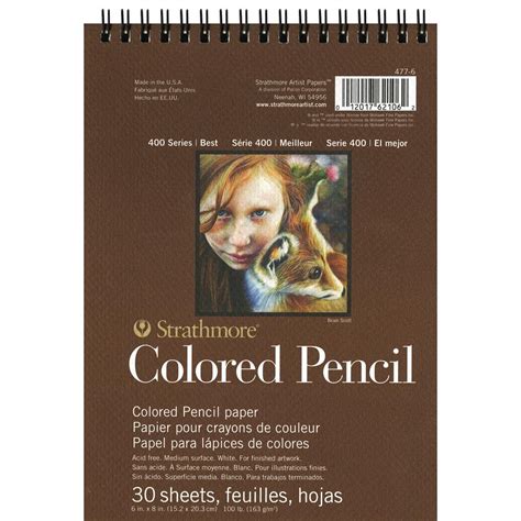 Strathmore 400 Series Colored Pencil Paper 30-Sheet Pad 11x14"