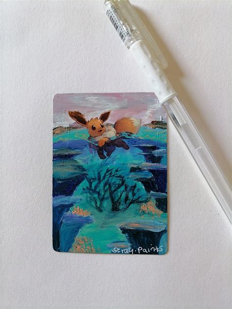 Commission Custom Pokemon Card Art Painting Alter Extended Hand Painted - Etsy